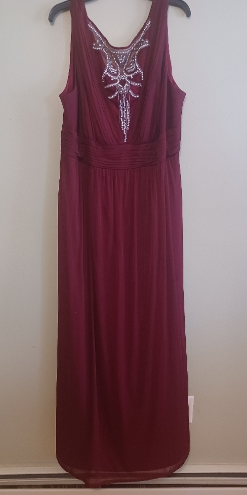 Melrose Bridal Plum Red Dress